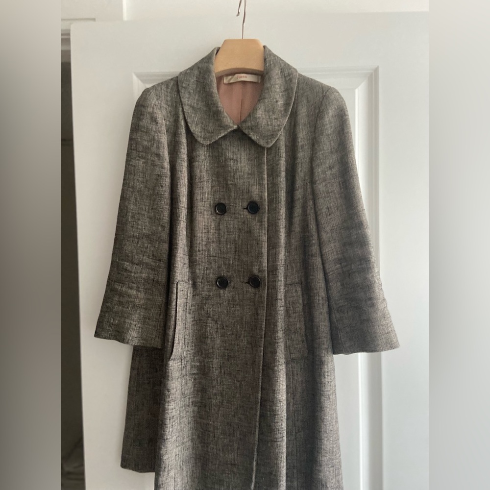 Jucca Midi Linen coat. Italian brand